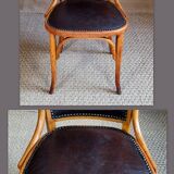 Baumann office chair, Pegamoïd upholstery