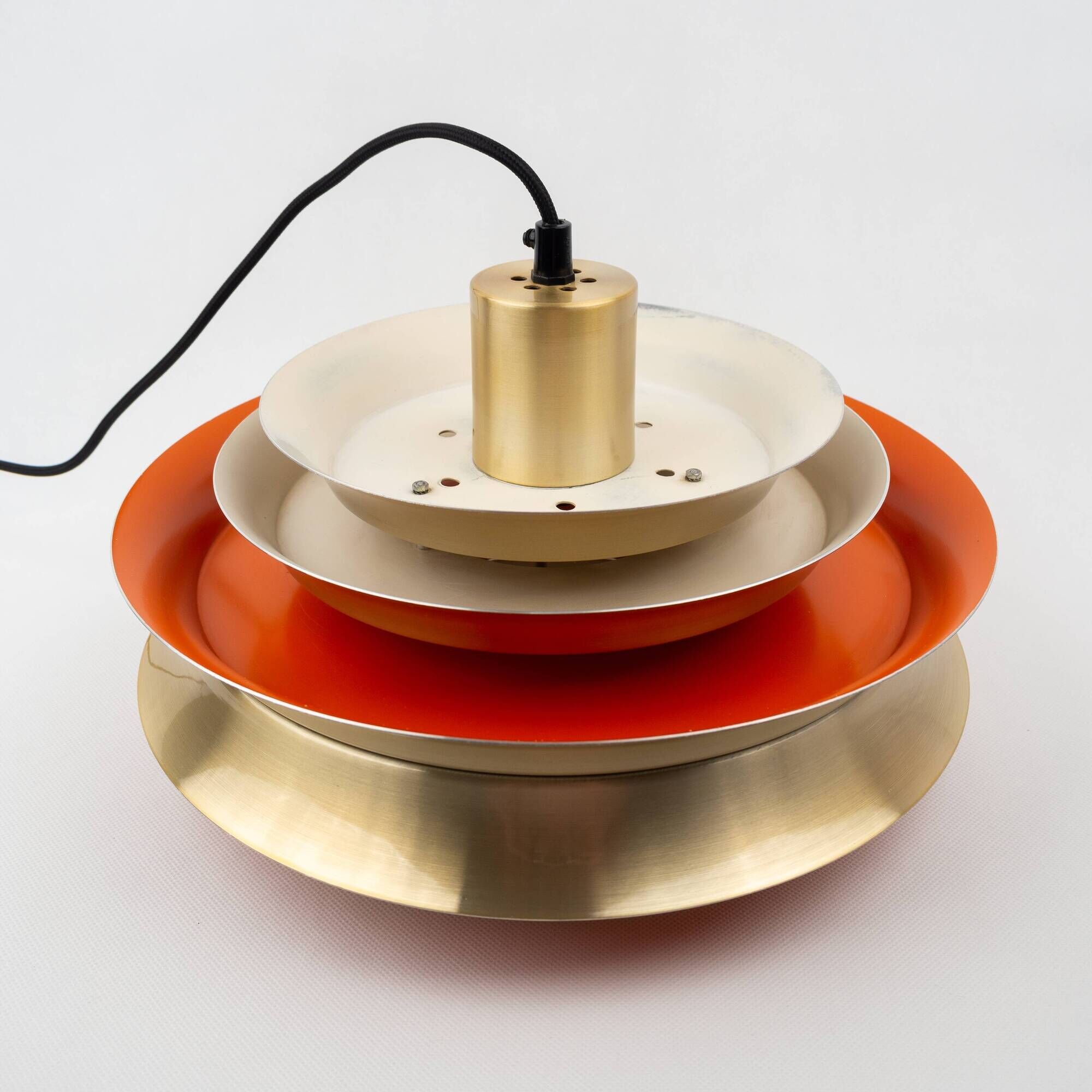 Swedish vintage pendant lamp Trava by Carl Thore, Granhaga, 1960s