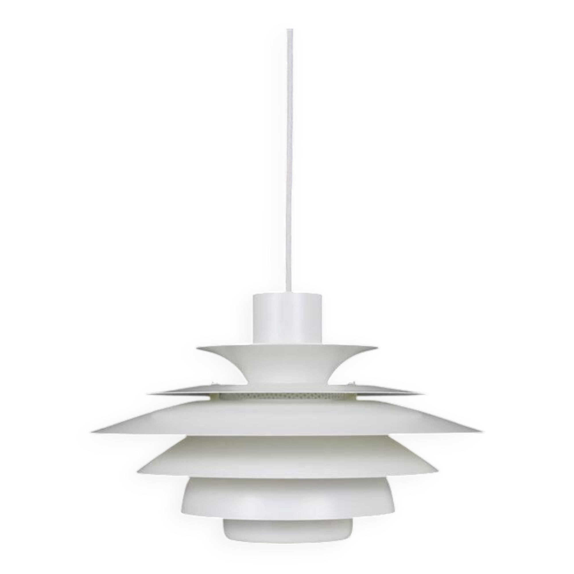 Jeka "Verona" multilayer pendant lamp / Danish modern design / Kurt Wiborg / 1980s