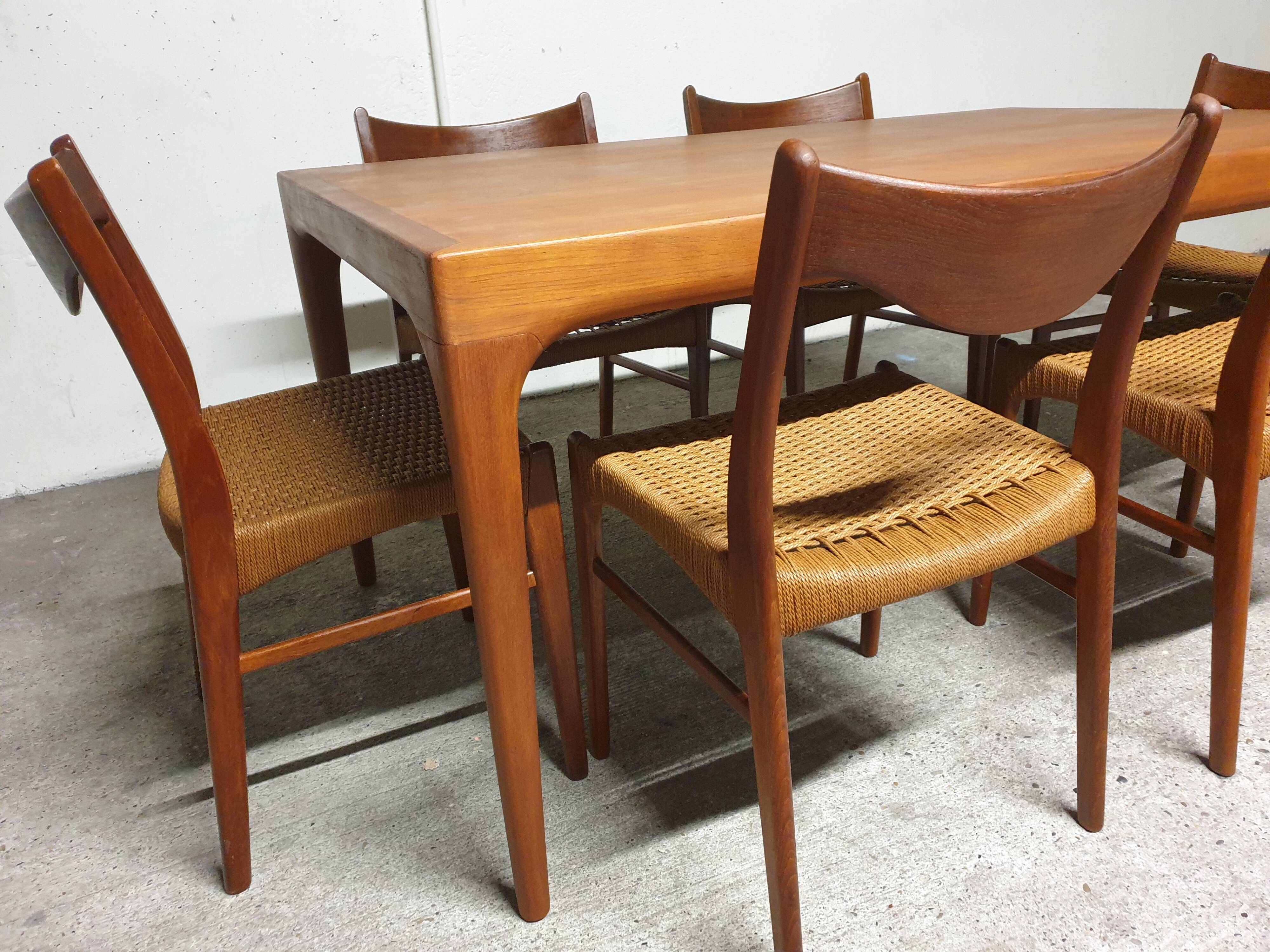 Set of 6 Mid-Century Danish Teak Chairs