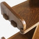 Vintage brutalist pyramid shelving unit bookcase
