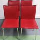 Chaise vintage cuir rouge