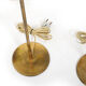 Pair of mid century table lamps with wicker shades by lyfa