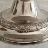 Porcelain cup on silver metal foot