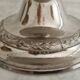 Porcelain cup on silver metal foot