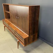 Oswald Vermaercke Paola rosewood highboard for V-Form Belgium 1959