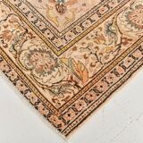 Shades Of Beige Rare Style Vintage Oushak Area Rug, 193x286 Cm