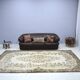 Beige & Brown Turkish Handmade Wool Rug sku 2257.