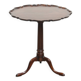 Antique 19th-Century English Wine/Tilt-Top Table with One-Piece Top