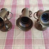 3 brass spotlights