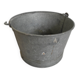 Old zinc basin washing machine bucket industrial decoration old french bucket zinc basin