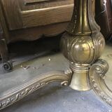 Metal and marble/onyx 1960s coffee table