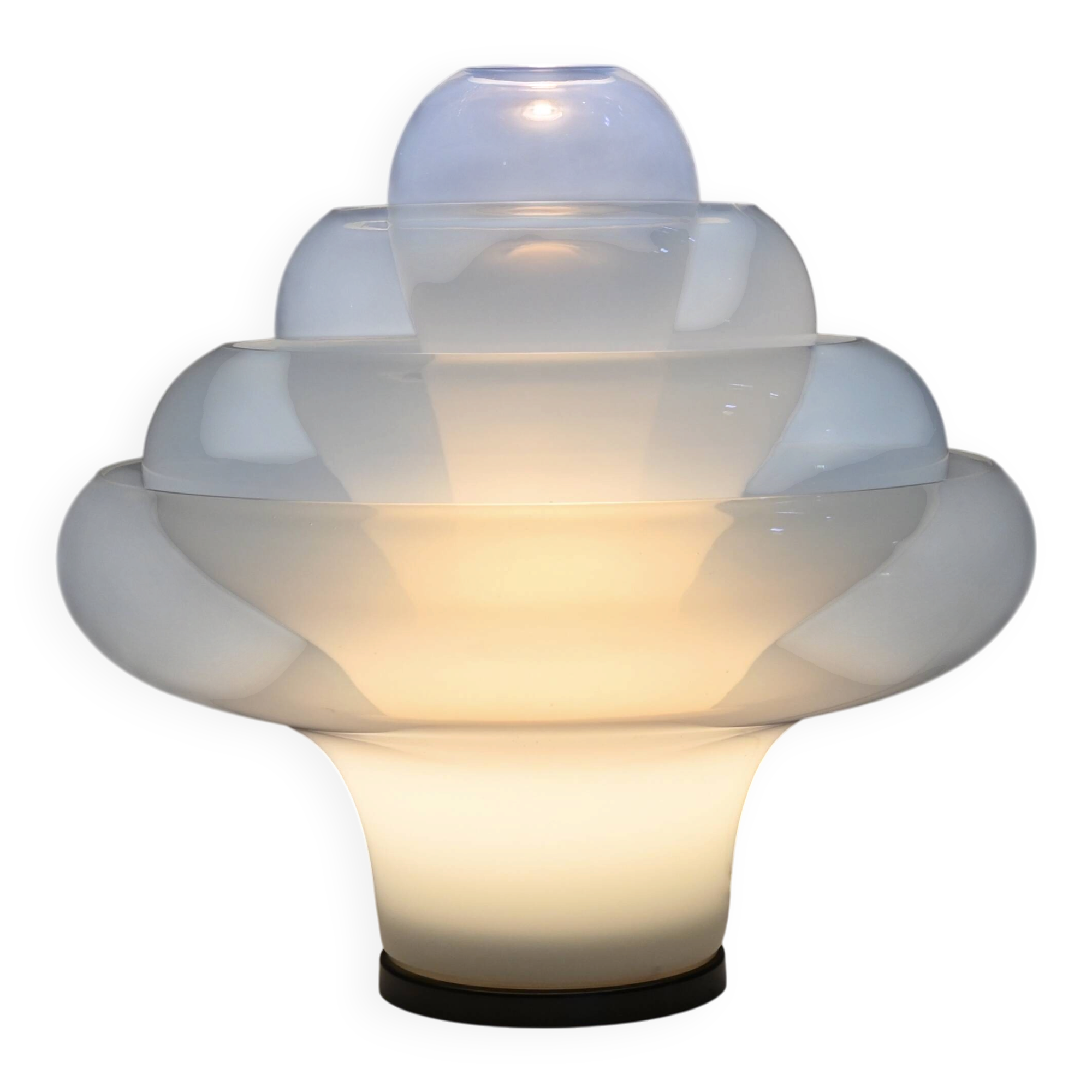 Lotus LT305 table lamp by Carlo Nason for Mazzega, 1960s