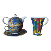 Théière et tasses « So French » décor du galion