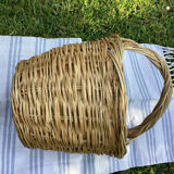 Large handcrafted wicker basket