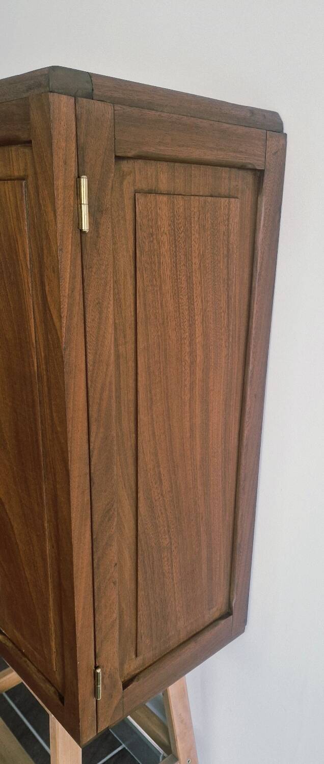 1950s handcrafted cabinet - Solid mahogany wood - Unique piece