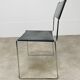 4 chaises Spaghetti de Giandomenico Belotti cuir noir pour Alias