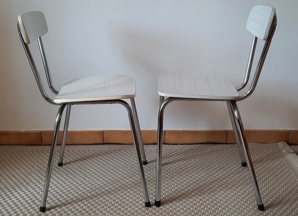 Pair of formica chairs
