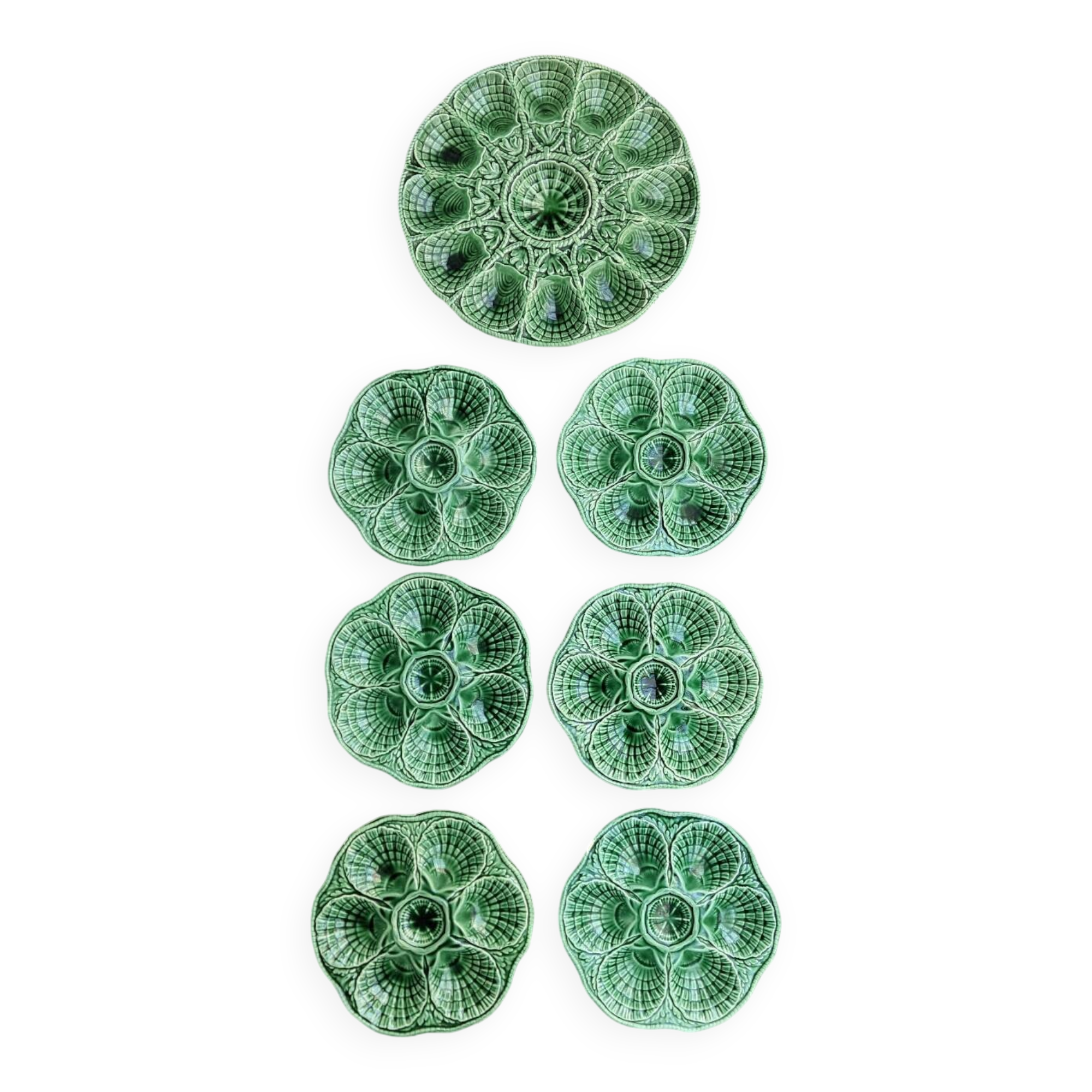 Sarreguemines oyster plates