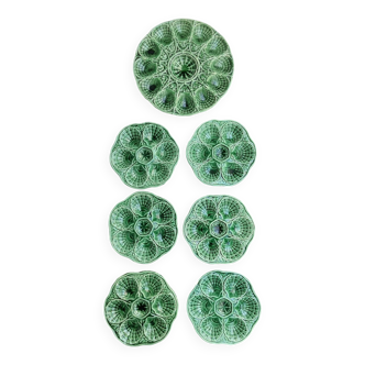 Sarreguemines oyster plates