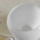 Scandinavian globe opaline suspension style - 1960s/70s