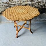 Rattan dining room: 1 table + 4 chairs
