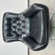 Black leather wingback swivel chair by PeeM