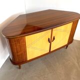 Sesame Bar multifunctional Dry Bar and Book Case with tambour doors