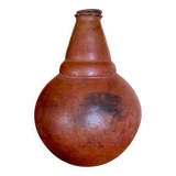 Handmade terracotta sake bottle vase