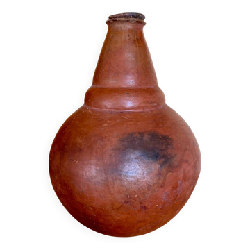 Vase bouteille de saké en terre cuite artisanale