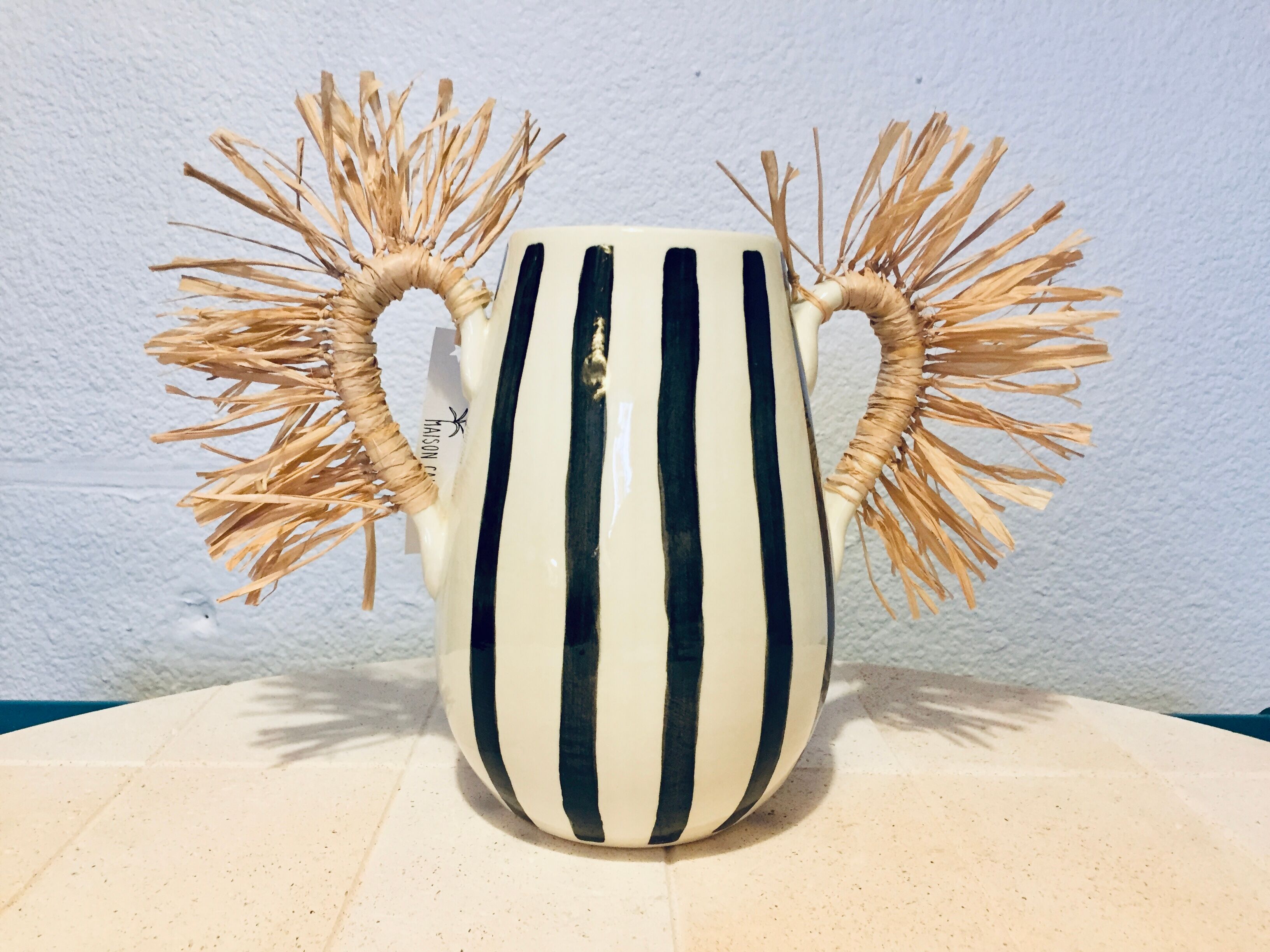 Hand-painted ceramic vase