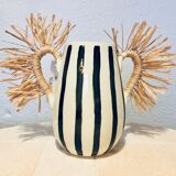 Hand-painted ceramic vase