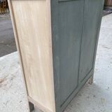 Renovated Parisian sideboard in raw solid wood 72cm