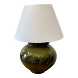 Glazed ceramic ball lamp
