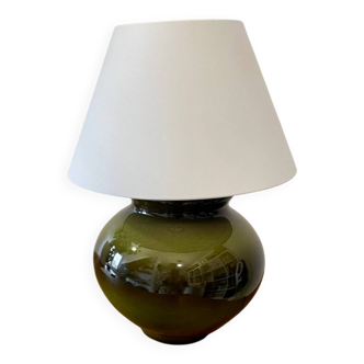 Glazed ceramic ball lamp