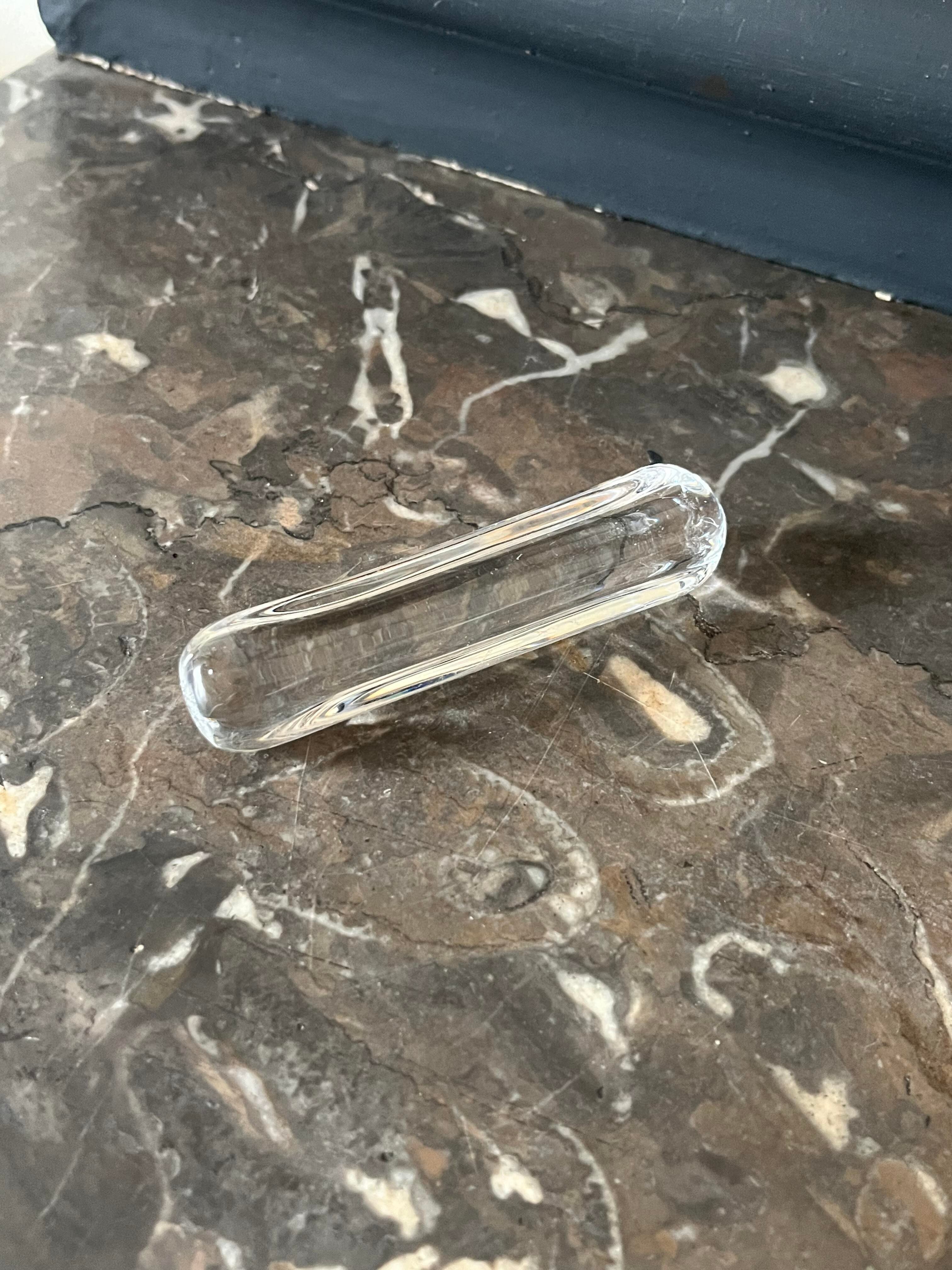 11 Daum crystal knife holder with its box