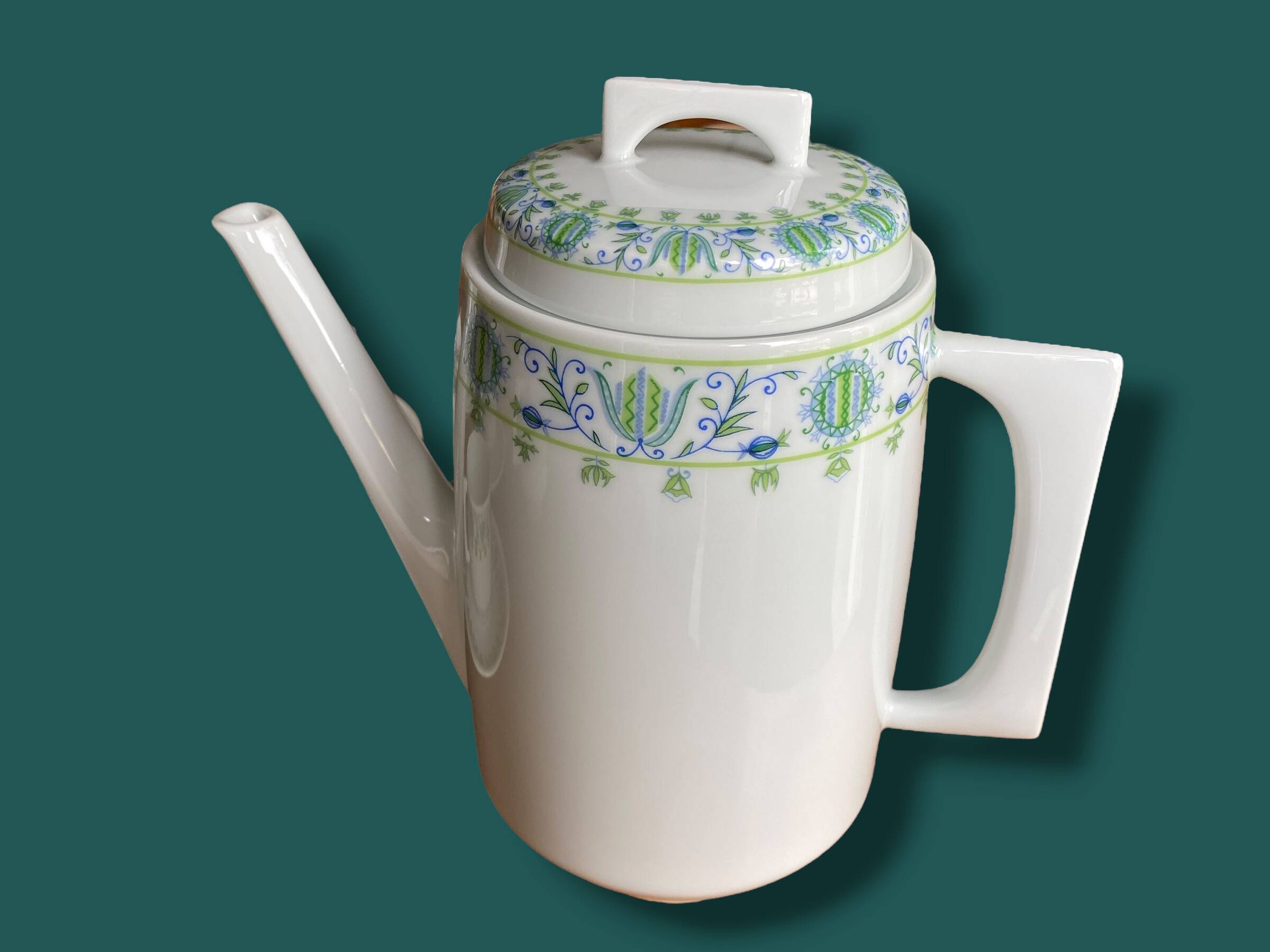 Vintage Limoges porcelain coffee set Bernardaud Eridan Design 1970