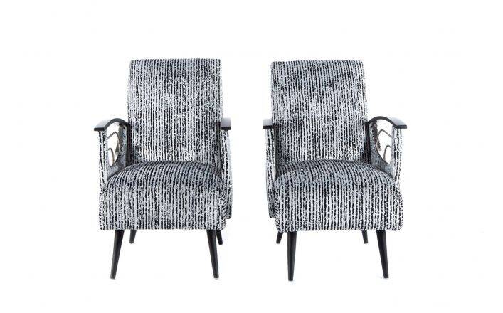 Set of 2 vintage cavalry armchairs, 1970s