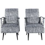 Ensemble de 2 fauteuils de cavalerie vintage, 1970