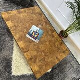 Design coffee table style elm magnifying glass