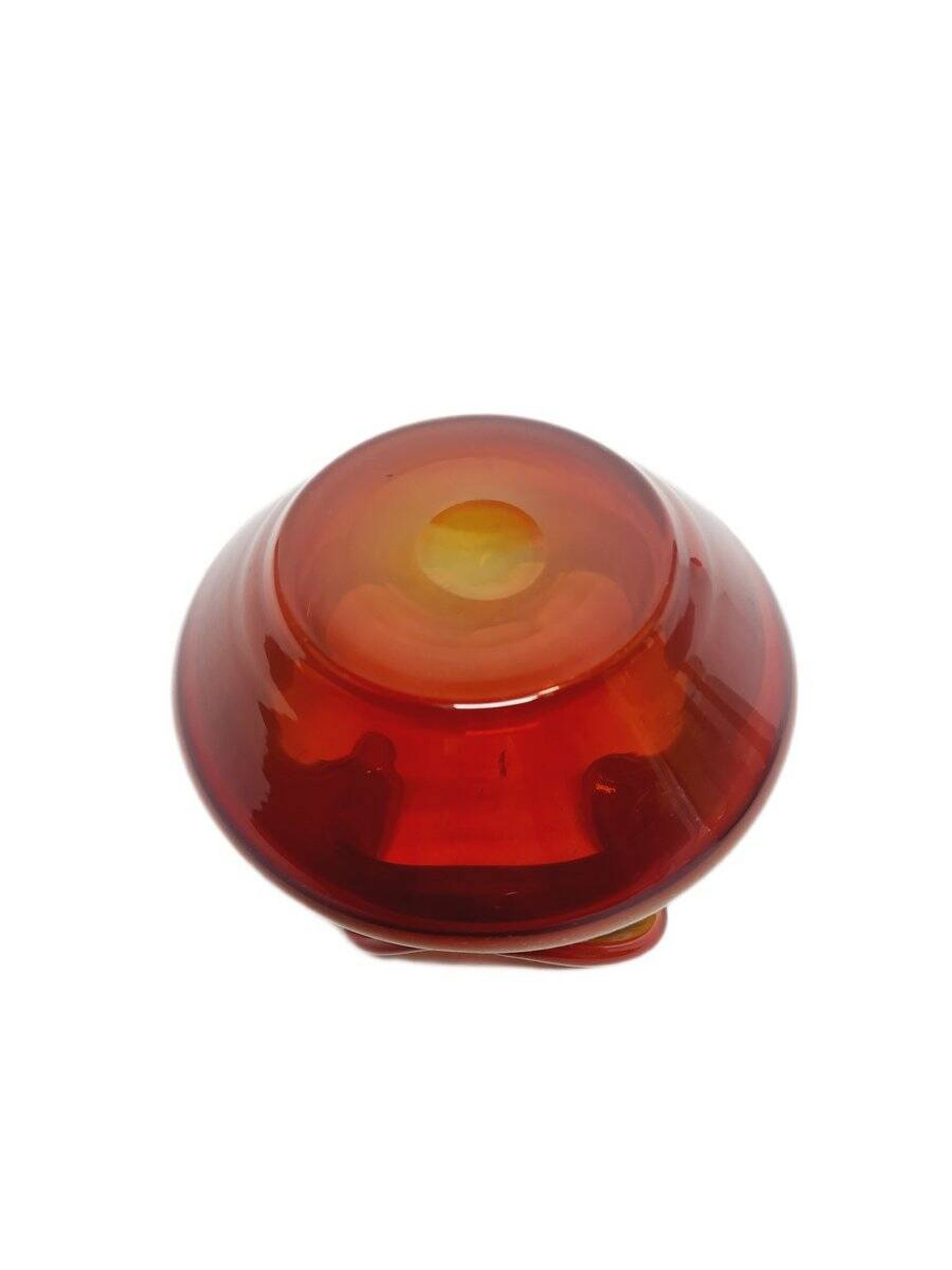 Container by Czesław Zuber for Sudety Glassworks, Poland, 1960s