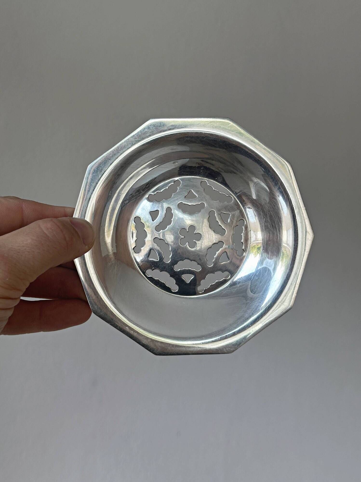 1950s metal butter dish.