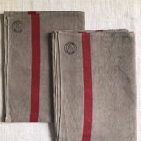 Old cloth in pure washed linen tinted in dove gray