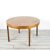Midcentury Extending Round Teak Table By Nathan. Vintage Modern / Danish St