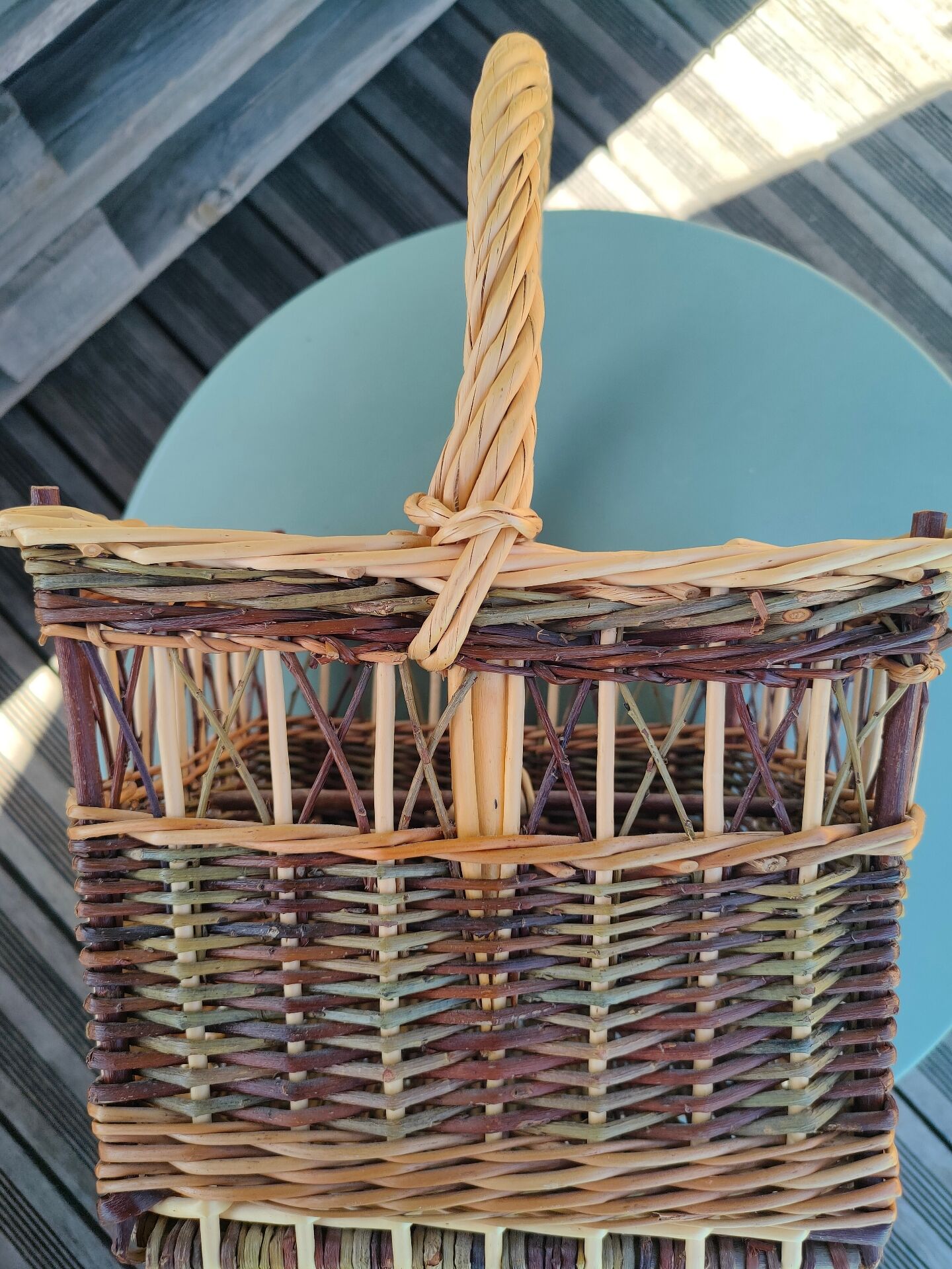 Vintage wicker basket