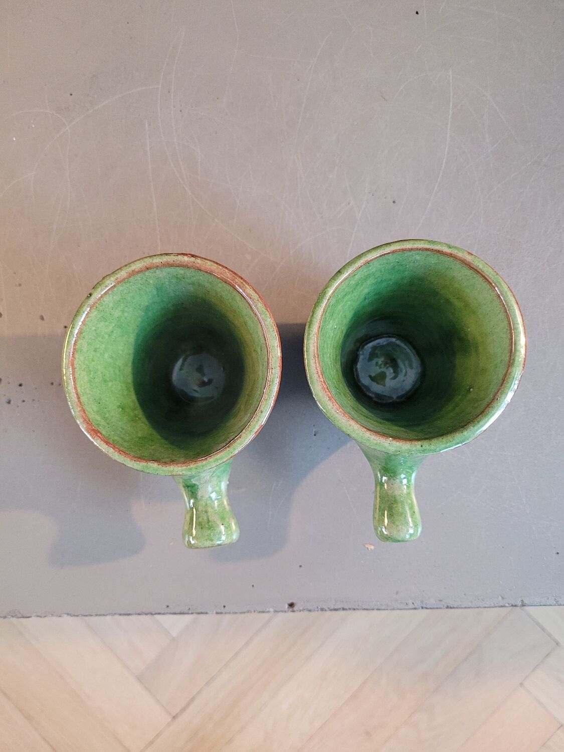 Pair of ceramic coffee cups