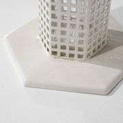"Skyscraper" vase by Josef Hoffmann for Bieffeplast, Italy, 1980s.