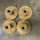 set of 4 antique solid brass handles