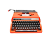 Machine à écrire Silver Reed fast Spacer Seiko orange vintage