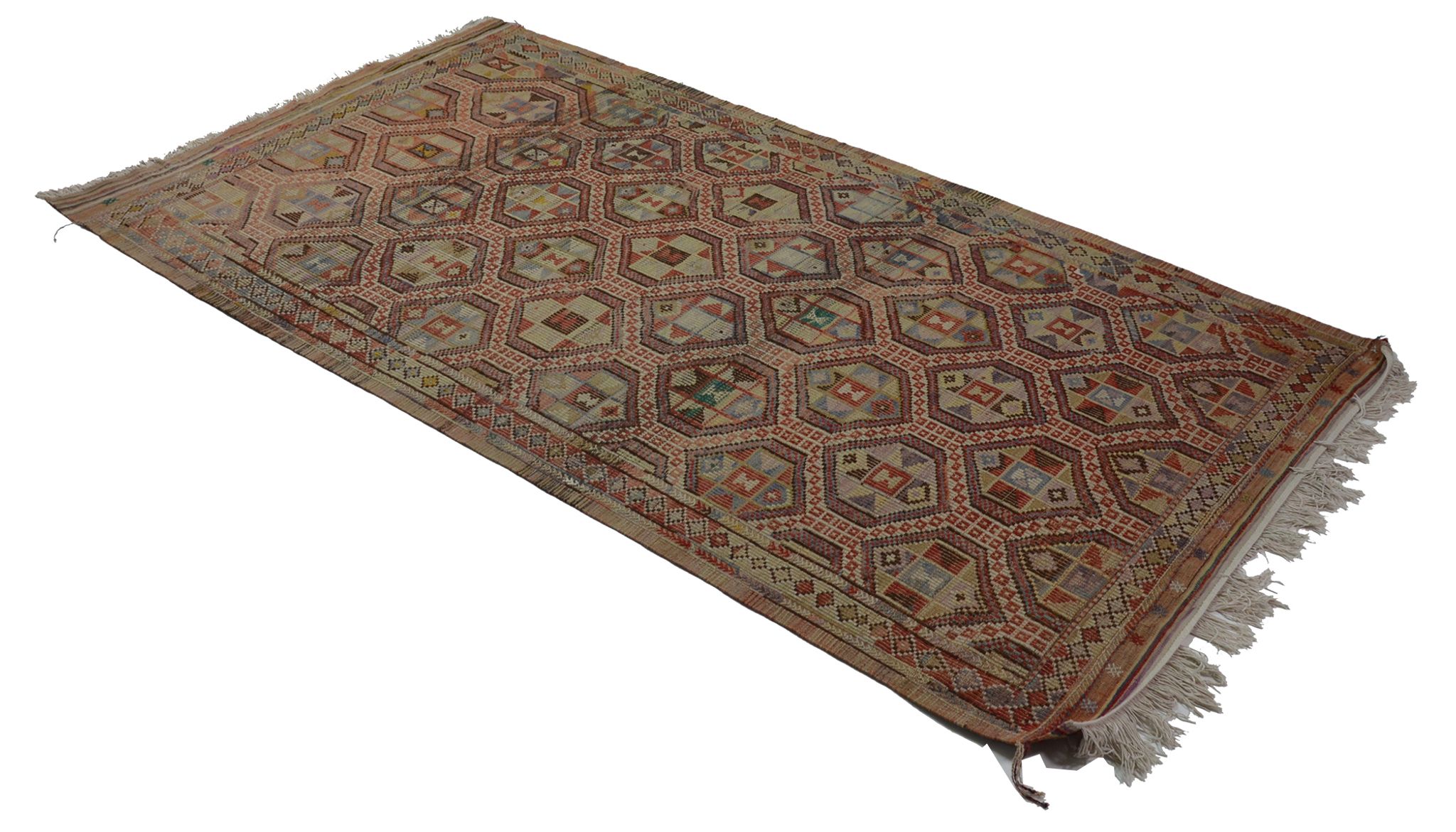 Anatolian handmade kilim rug 300 cm x 160 cm